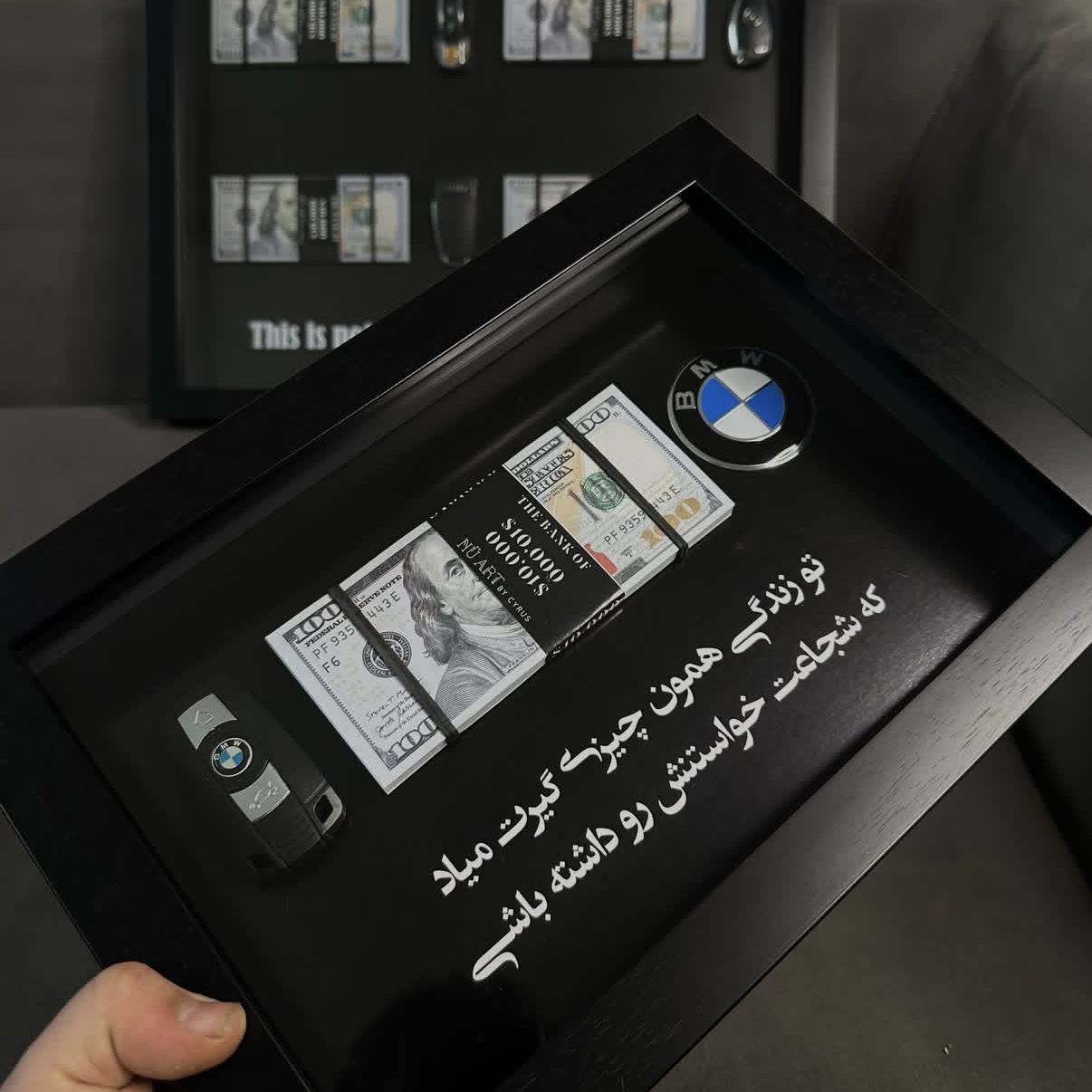 تابلو بی ام و لوگو BMW دلار کد B4